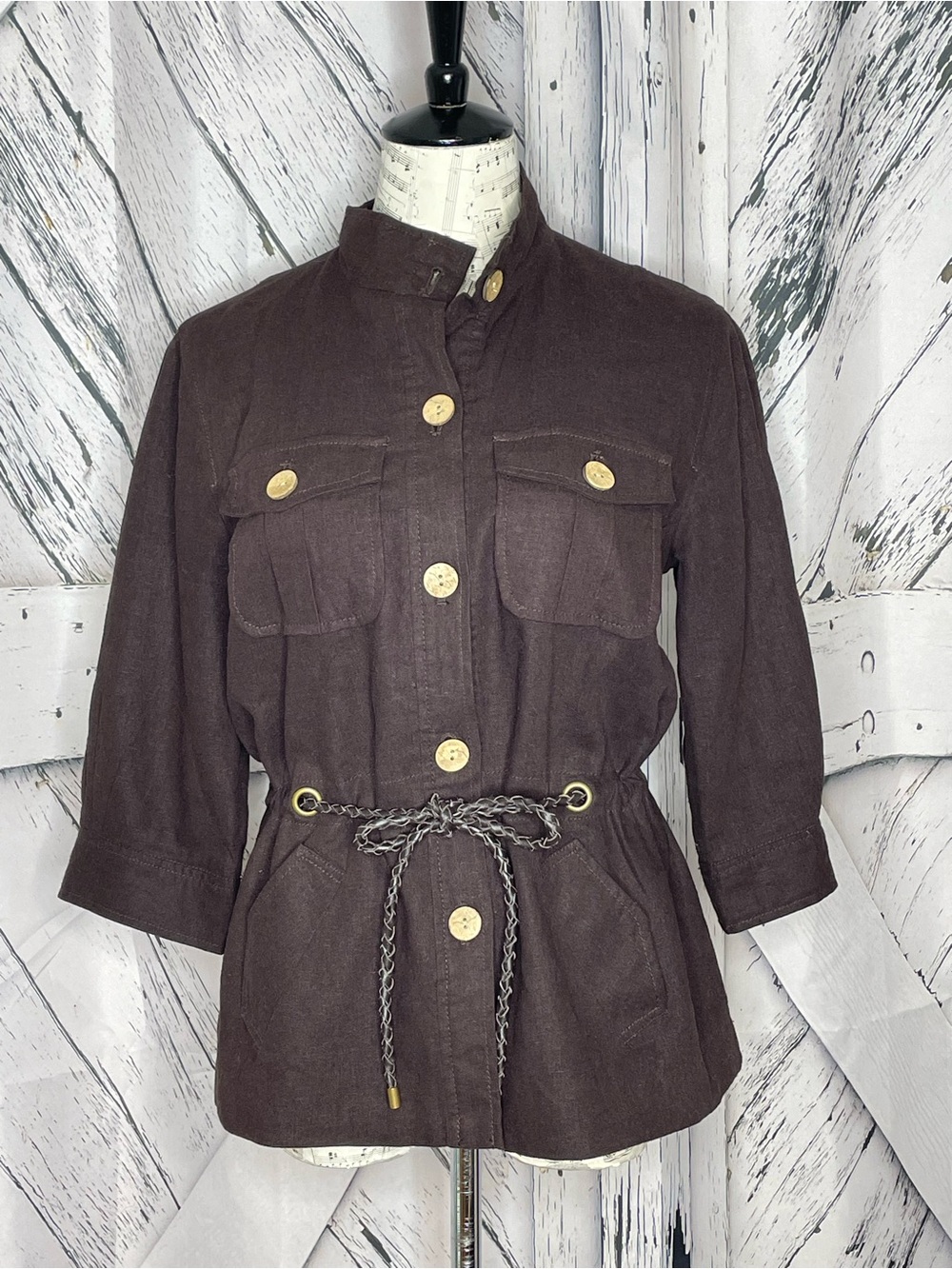 Investments  Safari Jacket Braised Belt Brown 6P